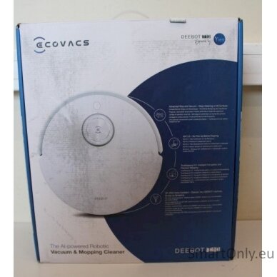 SALE OUT.  Ecovacs DEEBOT T10 Vacuum cleaner, Robot, Wet&Dry, White | Ecovacs | DEEBOT T10 | Vacuum cleaner  UNPACKED, USED, SCRATCHED | Ecovacs | DEEBOT T10 | Vacuum cleaner | Wet&Dry | Operating time (max) 260 min | Lithium Ion | 5200 mAh | 3000 Pa | Wh 3