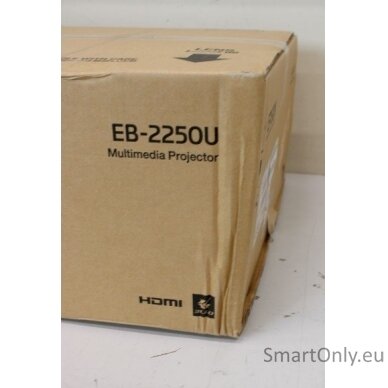 SALE OUT. Epson | EB-2250U | WUXGA (1920x1200) | 5000 ANSI lumens | 15.000:1 | White |  FHD | Lamp warranty 12 month(s) | 3LCD,  DAMAGED PACKAGING  | Epson | EB-2250U | WUXGA (1920x1200) | 5000 ANSI lumens | 15.000:1 | White | DAMAGED PACKAGING | FHD | La 1