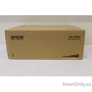 SALE OUT. Epson | EB-2250U | WUXGA (1920x1200) | 5000 ANSI lumens | 15.000:1 | White |  FHD | Lamp warranty 12 month(s) | 3LCD | Epson | EB-2250U | WUXGA (1920x1200) | 5000 ANSI lumens | 15.000:1 | White | DAMAGED PACKAGING | FHD | Lamp warranty 12 month( 3