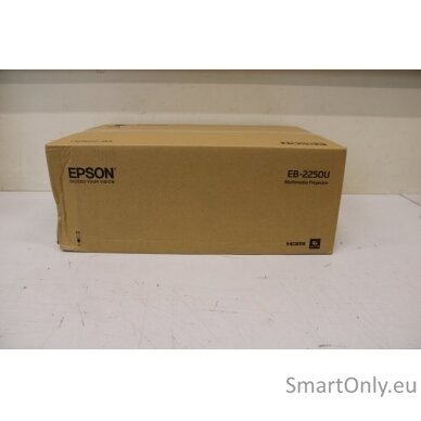 SALE OUT. Epson | EB-2250U | WUXGA (1920x1200) | 5000 ANSI lumens | 15.000:1 | White |  FHD | Lamp warranty 12 month(s) | 3LCD | Epson | EB-2250U | WUXGA (1920x1200) | 5000 ANSI lumens | 15.000:1 | White | DAMAGED PACKAGING | FHD | Lamp warranty 12 month(