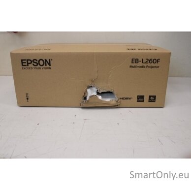 SALE OUT. Epson EB-L260F Full HD 3LCD Projector 1920x1080/4600 Lm/16:9/2500000:1, White | Epson | EB-L260F | Full HD (1920x1080) | 4600 ANSI lumens | White | DAMAGED PACKAGING | Wi-Fi