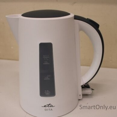 SALE OUT. ETA ETA160390000 Kettle, Capacity 1.7L, White | ETA | Kettle | ETA160390000 | Electric | 2200 W | 1.7 L | Plastic | 360° rotational base | White | DAMAGED PACKAGING, SCRATCHES ON TOP 2