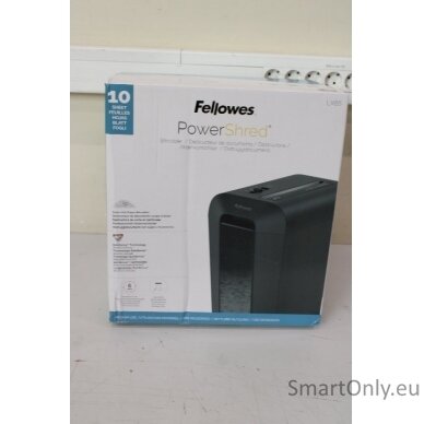 SALE OUT.  Fellowes Cross-Cut LX65 Black Paper shredding Credit cards shredding DAMAGED PACKAGING Traditional 3