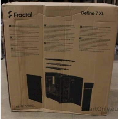 SALE OUT. Fractal Define 7 XL Black TG Dark Tint | Fractal Design | Define 7 XL TG Dark Tint | Side window | Black | E-ATX | DAMAGED PACKAGING, DENT ON SIDE | Power supply included No | ATX