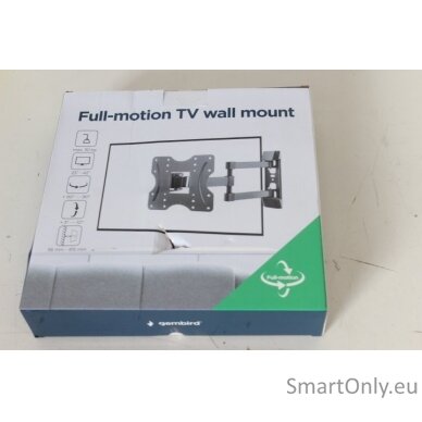 SALE OUT. Gembird WM-42ST-02 TV wall mount (full-motion), 23”-42” | Gembird Wall mount | WM-42ST-02 | Tilt, Swivel | 23-42 " | DAMAGED PACKAGING | Black 3