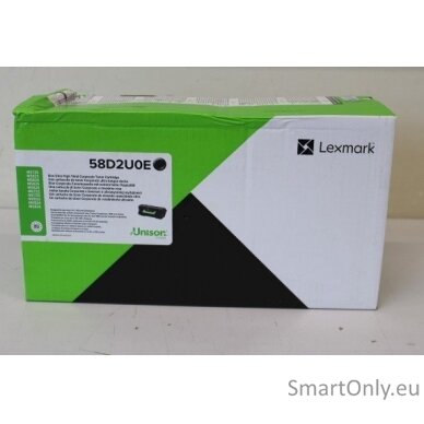 SALE OUT. Lexmark 58D2U0E Black Ultra High Yield Corporate Toner Cartridge, DAMAGED PACKAKING | 58D2U0E | Toner cartridge | Black | DAMAGED PACKAKING