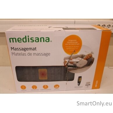 SALE OUT.  Medisana Vibration Massage Mat MM 825 Number of massage zones 4 Number of power levels 2 Heat function Grey DAMAGED PACKAGING