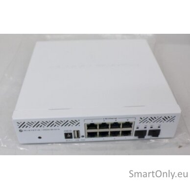 SALE OUT. MikroTik Cloud Router Switch CRS310-8G+2S+IN, UNPACKED , USED, BENT PLUG | Cloud Router Switch | CRS310-8G+2S+IN | 24 month(s) | UNPACKED , USED, BENT PLUG 1