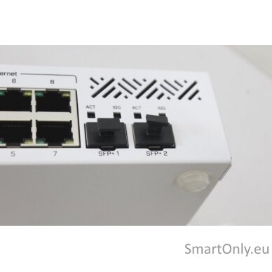 SALE OUT. MikroTik Cloud Router Switch CRS310-8G+2S+IN, UNPACKED , USED, BENT PLUG | Cloud Router Switch | CRS310-8G+2S+IN | 24 month(s) | UNPACKED , USED, BENT PLUG 2