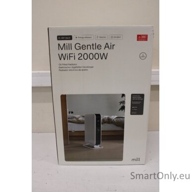 SALE OUT.  | Mill | Heater | OIL2000WIFI3 GEN3 | Oil Filled Radiator | 2000 W | Number of power levels 3 | Suitable for rooms up to 24 m² | White/Black | DAMAGED PACKAGING 2