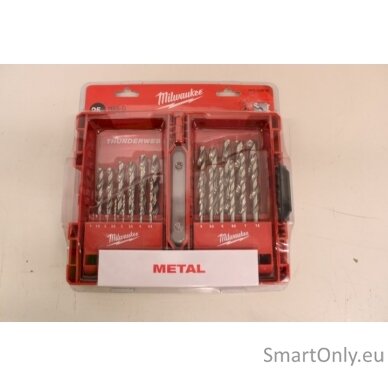 SALE OUT. MILWAUKEE METAL DRILL DRILL HSS-G 25 pcs. /1-13mm/ THUNDERWEB. | Milwaukee | DAMAGED PACKAGING