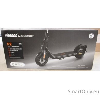 SALE OUT. Ninebot by Segway Kickscooter F2 E, Black,UNPACKED, USED, SCRATCHES SIDE AND CHARGER | Kickscooter F2 E | UNPACKED, USED, SCRATCHES  SIDE AND CHARGER
