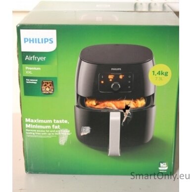 SALE OUT. Philips HD9650/90 Airfryer XXL Premium, Black, DAMAGED PACKAGING,UNEVEN SPACING BETWEEN PLASTISC PARTS | Philips | Airfryer XXL Premium | HD9650/90 | Power 2225  W | Capacity 7.3 L | Rapid Air technology | Black | DAMAGED PACKAGING,UNEVEN SPACIN 2