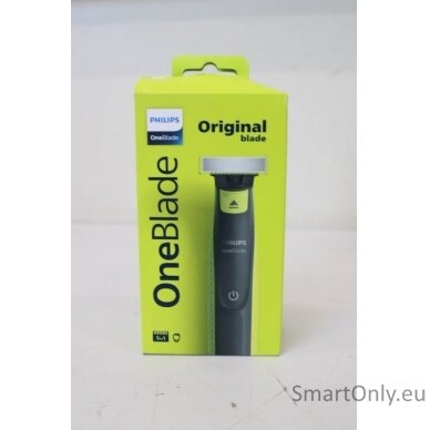 SALE OUT. Philips QP2721/20 OneBlade Shaver/Trimmer, Face, Black/Yellow | OneBlade Shaver/Trimmer, Face | QP2721/20 | Operating time (max) 45 min | Wet & Dry | NiMH | Black/Yellow | DAMAGED PACKAGING 1