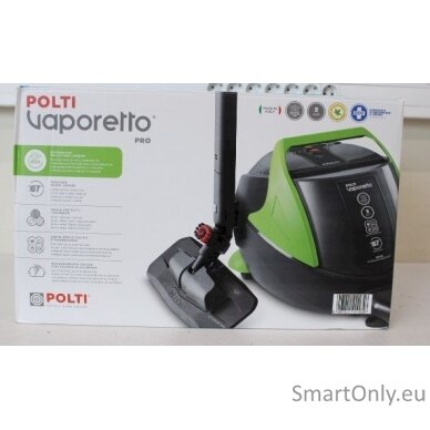 SALE OUT. | Polti | Steam cleaner | PTEU0280 Vaporetto Pro 95_Turbo Flexi | Power 1100 W | Steam pressure 5 bar | Water tank capacity 1.3 L | Black/Green | DAMAGED PACKAGING,SCRATCHED  FLEXIBLE HOSE WITH REMOTE CONTROL ON SIDE , SCRATCHED PARQUET BRUSH ON