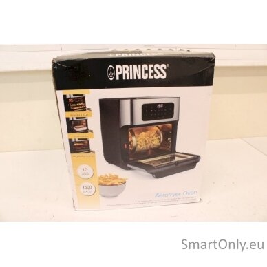 SALE OUT. Princess 01.182065.01.001 Aerofryer Oven, Black/Stainless Steel | Princess Aerofryer Oven | 182065 | Power 1500 W | Capacity 10 L | Black/Stainless Steel | DAMAGED PACKAGING | Princess | Aerofryer Oven | 182065 | Power 1500 W | Capacity 10 L | B