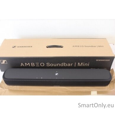 SALE OUT. Sennheiser AMBEO Soundbar Mini SB02S, Black | Sennheiser Soundbar Mini | AMBEO SB02S | Wi-Fi | USED AS DEMO, SCRATCHES ON BOTTOM AND REMOTE | Bluetooth 4