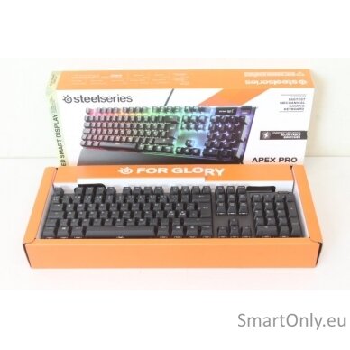 SALE OUT. SteelSeries Apex PRO Keyboard, NOR | SteelSeries | Black | Gaming keyboard | Wired | NOR | DEMO, SMALL SCRATCHES 3