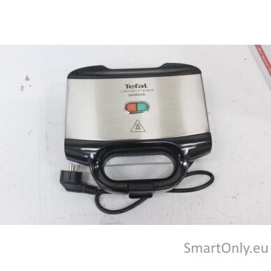 SALE OUT.  | TEFAL | Sandwich Maker | SM155212 | 700 W | Number of plates 1 | Stainless steel | DAMAGED PACKAGING 1