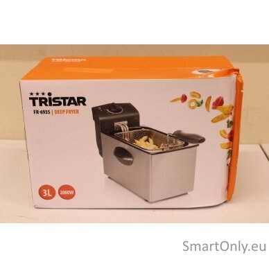 SALE OUT. Tristar FR-6935 Deep fryer, Black/Stainless Steel | Tristar | Deep Fryer | FR-6935 | Power 2000 W | Capacity 3 L | DAMAGED PACKAGING