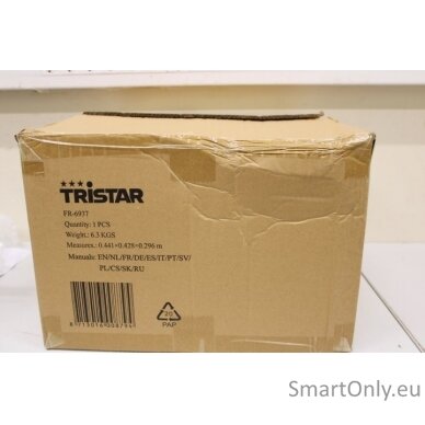 SALE OUT. Tristar FR-6937 Double Fryer, Stainless Steel | Tristar | Double Fryer | FR-6937 | Power 2 x 1800 W | Capacity 6 L | DAMAGED PACKAGING