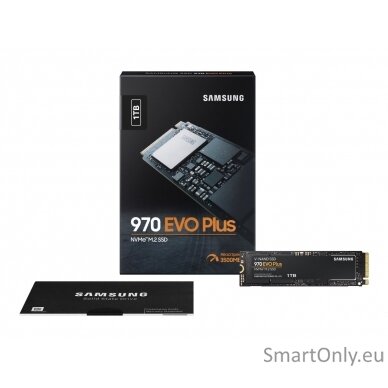 Samsung | 970 Evo Plus | 1000 GB | Solid-state drive interface M.2 NVME | Read speed 3500 MB/s | Write speed 3300 MB/s 10