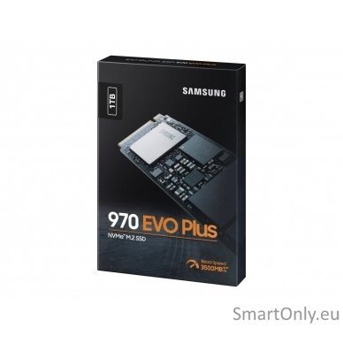 Samsung | 970 Evo Plus | 1000 GB | Solid-state drive interface M.2 NVME | Read speed 3500 MB/s | Write speed 3300 MB/s 8