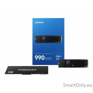 Samsung | 990 EVO | 2000 GB | SSD form factor M.2 2280 | Solid-state drive interface NVMe | Read speed 5000 MB/s | Write speed 4200 MB/s