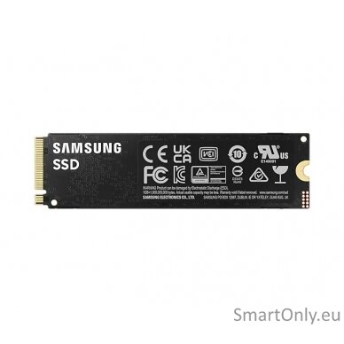 Samsung | 990 PRO | 1000 GB | SSD form factor M.2 2280 | Solid-state drive interface PCIe Gen4x4 | Read speed 7450 MB/s | Write speed 6900 MB/s 1