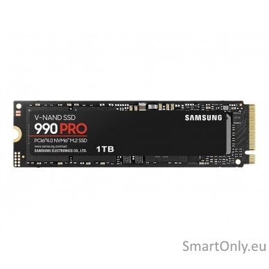 Samsung | 990 PRO | 1000 GB | SSD form factor M.2 2280 | Solid-state drive interface PCIe Gen4x4 | Read speed 7450 MB/s | Write speed 6900 MB/s 4