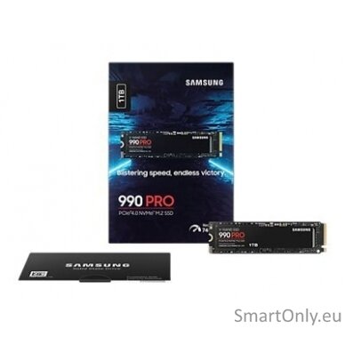 Samsung | 990 PRO | 1000 GB | SSD form factor M.2 2280 | Solid-state drive interface PCIe Gen4x4 | Read speed 7450 MB/s | Write speed 6900 MB/s 6