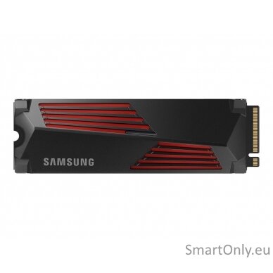 Samsung | 990 PRO with Heatsink | 2000 GB | SSD form factor M.2 2280 | Solid-state drive interface M.2 NVMe | Read speed 7450 MB/s | Write speed 6900 MB/s