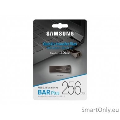 Samsung | BAR Plus | MUF-256BE4/APC | 256 GB | USB 3.1 | Grey 10