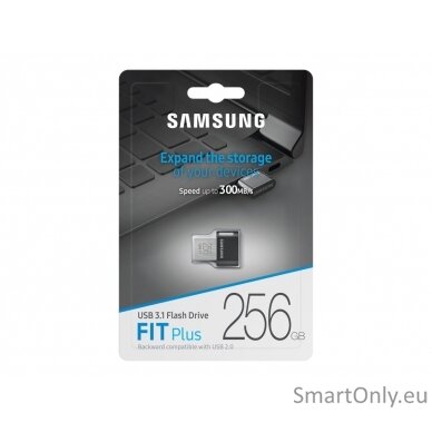 Samsung | FIT Plus | MUF-256AB/APC | 256 GB | USB 3.1 | Black/Silver 8