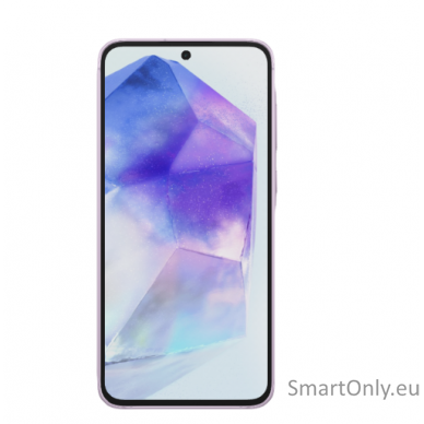 Samsung | Galaxy | A55 (A556) | Lilac | 6.6 " | Super AMOLED | 1080 x 2340 pixels | Internal RAM 8 GB | 256 GB | microSDXC | Dual SIM | 4G | 5G | Main camera resolution 50+12+5 MP | Secondary camera resolution 32 MP | Android | 14 | 5000 mAh