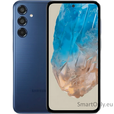 Samsung Galaxy | M35 (M356) | Dark Blue | 6.6 " | Super AMOLED | 1080 x 2340 pixels | Exynos | Internal RAM 6 GB | 128 GB | Dual SIM | 5G | Main camera resolution 50+8+5 MP | Secondary camera resolution 13 MP | Android | 14 | 6000 mAh