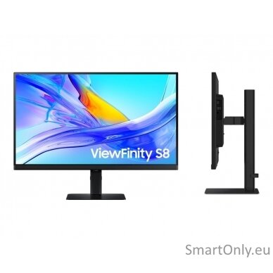 Samsung LS27D800UAUXEN 27" IPS Monitor UHD 4K 3840x2160/16:9/350cd/m2/5ms, HDMI, DP, USB 2