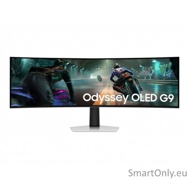 Samsung LS49DG910SUXEN Odyssey G9 G91SD | 49 " | OLED | 32:9 | 144 Hz | 0.03 ms | 5120 x 1440 pixels | 250 cd/m² | HDMI ports quantity 1 | Silver 1