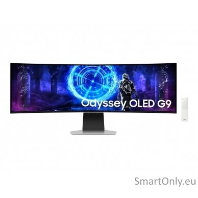 Samsung LS49DG950SUXEN Odyssey G9 G95SD | 49 " | OLED | DQHD | 32:9 | 240 Hz | 5120 x 1440 pixels | 250 cd/m² | HDMI ports quantity 1 | Silver 1