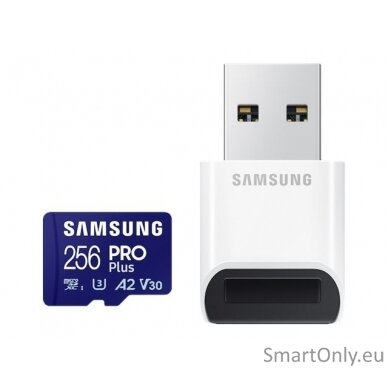 Samsung | microSD Card | SB PRO Plus | 256 GB | MicroSDXC | Flash memory class 10 1