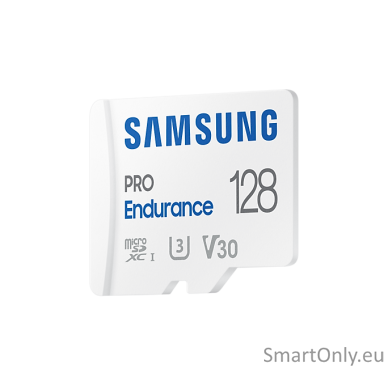 Samsung | PRO Endurance | MB-MJ128KA/EU | 128 GB | MicroSD Memory Card | Flash memory class U3, V30, Class 10 | SD adapter 1