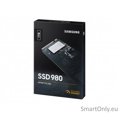 Samsung | V-NAND SSD | 980 | 1000 GB | SSD form factor M.2 2280 | Solid-state drive interface M.2 NVME | Read speed 3500 MB/s | Write speed 3000 MB/s 5