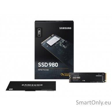 Samsung | V-NAND SSD | 980 | 1000 GB | SSD form factor M.2 2280 | Solid-state drive interface M.2 NVME | Read speed 3500 MB/s | Write speed 3000 MB/s 7