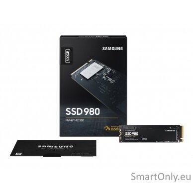 Samsung | V-NAND SSD | 980 | 500 GB | SSD form factor M.2 2280 | Solid-state drive interface M.2 NVME | Read speed 3500 MB/s | Write speed 3000 MB/s 9