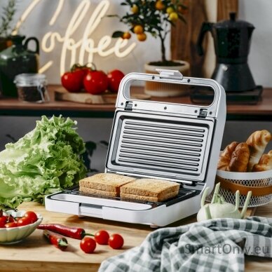 Sandwich maker 2 in 1 | AD 3070w | 850 W | Number of plates 2 | White 10