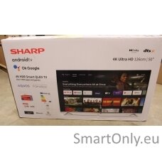 Sharp | 50FP1EA | 50" (126cm) | Smart TV | Android TV | 4K UHD | DAMAGED PACKAGING, DAMAGED BAG