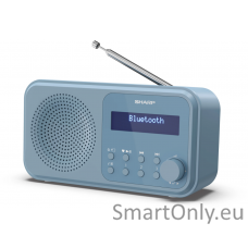 Sharp DR-P420(BL) Tokyo Portable Digital Radio, FM/DAB/DAB+, Bluetooth 5.0, USB or Battery Powered, Blue Sharp