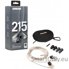 Shure SE215 Earphone, Clear