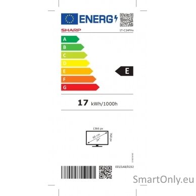 Sharp 24FH2EA 32” (81cm) HD Ready Android Frameless TV, Google Assistant Sharp 7