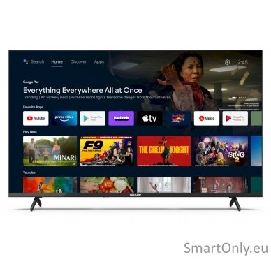 Sharp 43FH2EA 43" (108cm) 4K Ultra HD Smart Android Frameless TV, Google Assistant Sharp 43FH2EA  43" (108cm) Smart TV Android TV FHD Wi-Fi DVB-T/T2/C/S/S2 Black